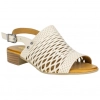 Sandalias de Piel con Tacón Bajo y Pala Calada 48+ Horas 515701/11