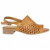 Sandalias de Piel con Tacón Bajo y Pala Calada 48+ Horas 515701/11