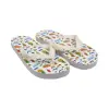 Chanclas de Mujer Blancas y Rosas Estampado Frutas Marca Air-SQ Modelo 6-367