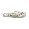 Chanclas de Mujer Blancas y Rosas Estampado Frutas Marca Air-SQ Modelo 6-367