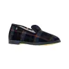 Zapatillas de Hombre Estar por Casa Invierno a Cuadros Azul con Forro Borreguito Javer 106