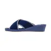 Zapatillas de Andar por casa Verano Abiertas de Cuña Plantilla Anatómica Tiras Cruzadas Alcalde 76000