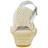 Alpargata Tela Blanca Cuña Media Pulsera Condiz 225
