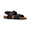 Sandalia Corcho de Mujer Beis Marron Chocolate Negro Taupe Doble Hebilla con Tira Autenti 10888