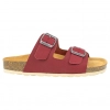 Sandalias Bio Planas de Piel Autenti para Mujer con Doble Hebilla - 11096