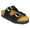 Sandalias 2 hebillas Mujer en piel - Autenti 11097