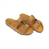 Sandalia Bio Doble Hebilla Piel Serraje Autenti 3195