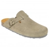 Zuecos de  piel serraje para hombre Autenti con piso bio de corcho - Autenti 355