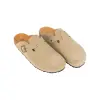 Zuecos de  piel serraje para hombre Autenti con piso bio de corcho - Autenti 355