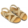Sandalia Casual Piel Cruzada Hebilla con Tira Autenti 7446