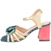 Sandalia tacón ancho pulsera flor Azarey 591J677