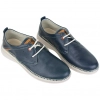 Zapatos Casuales de Piel Azul Marino para Hombre - Baerchi 1080
