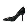 zapatos stiletto de terciopelo y punta fina Bellamica S6-MP51-G152