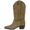 Bota Campera Piel Mujer Media Caña Tacón Ancho Innovation 6533302