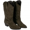 Bota Campera Piel Mujer Media Caña Tacón Ancho Innovation 6533302
