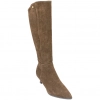 Botas de Caña Alta en Piel Serraje con Tacón Fino Kitten Heel - Top3 SS798