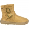Botas Barefoot Niña Hebillas Camel Plana Mustang Free 49314