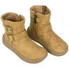 Botas Barefoot Niña Hebillas Camel Plana Mustang Free 49314