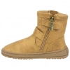 Botas Barefoot Niña Hebillas Camel Plana Mustang Free 49314