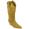 Bota Campera Marrón Tacón Ancho Medio Corina
