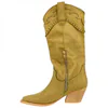 Bota Campera Marrón Tacón Ancho Medio Corina