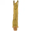 Bota Campera Marrón Tacón Ancho Medio Corina