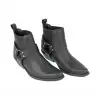 Botin Campero Mujer Negro - Johnny Bulls 4709