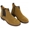 Botines Chelsea de Serraje Marrón para Hombre con Cremallera y Plantilla de Gel - Innova Shoes 1700
