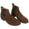 Botines Chelsea de Serraje Marrón para Hombre con Cremallera y Plantilla de Gel - Innova Shoes 1700