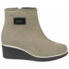 Botin Waterproof Marrón Licra Adaptable Plantilla Extraíble Cuña Media Doctor Cutillas 64841