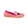 Merceditas de mujer Planas en piel con flor | Zapatos casuales