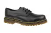 Zapato Militar mujer Negro Granate en Piel con Cordones Brans 127