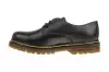 Zapato Militar mujer Negro Granate en Piel con Cordones Brans 127