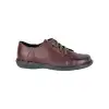 Zapato de Mujer Negro Granate y Marron Subido Elasticos Piel Brans 4008