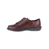 Zapato de Mujer Negro Granate y Marron Subido Elasticos Piel Brans 4008