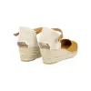 Cuñas Esparto Bajas Piel Serraje Pulsera 3 Cuerdas Carmen García 52S3