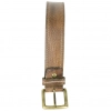 Cinturón de Piel Hombre Marrón Hebilla Rústica 786