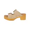 Sandalias Hebillas y Tachas Nobuck Planta Gel CSY BAN003 Talla 37