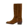 Botas Camperas Media Caña Mujer Tacon Cuadrado- Dakota Boots 476