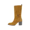 Bota Campera Mujer Marron Serraje Media caña con Tacon Dakota Boots DKT 12 CA