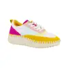 Deportivos Casual Mujer Amarillo y Naranja Cosido Combinado DAngela DOG26021