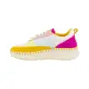 Deportivos Casual Mujer Amarillo y Naranja Cosido Combinado DAngela DOG26021