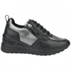 Zapatillas Casuales Cuña Media Cordón y Cremallera Lateral Nyrex 597K404