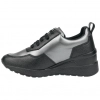 Zapatillas Casuales Cuña Media Cordón y Cremallera Lateral Nyrex 597K404
