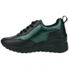 Zapatillas Casuales Cuña Media Cordón y Cremallera Lateral Nyrex 597K404