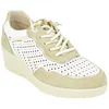 Zapatillas Casuales Piel Beis Cuña Media Elásticos Plantilla Extraíble Amarpies AMD30252