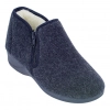 Zapatillas de casa bota mujer invierno con cuña y Doble Cremallera Granate Doctor Cutillas 21660