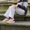 Deportivos Casual Mujer Amarillo y Naranja Cosido Combinado DAngela DOG26021