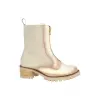 Botines Mujer Piel Serraje Impermeable Cremallera Frontal KMN F-3001