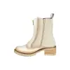 Botines Mujer Piel Serraje Impermeable Cremallera Frontal KMN F-3001